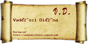 Vadászi Diána névjegykártya