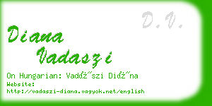 diana vadaszi business card